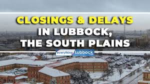 Closings and delays around the Lubbock area, January 23, 2026