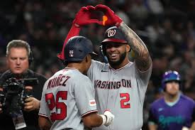 García hits 1st grand slam for his 2nd HR of game in Nationals' 14-1 romp over Diamondbacks