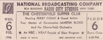 Image result for images of the television show chesterfield supper club with perry como