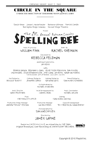 The 25th Annual Putnam County Spelling Bee Inside The Playbill on ... - Putnam-County-Spelling-Bee-May-02-05-1