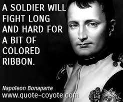 Napoleon Bonaparte - &quot;A soldier will fight long and hard for ...&quot; via Relatably.com