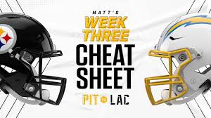 Cheat Sheet: Steelers vs. Chargers