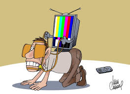 Resultado de imagem para charges - tv fechada