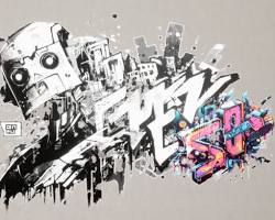 Image of Graffiti cyberpunk