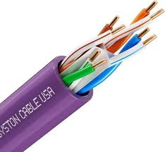 SYSTON CABLE TECHNOLOGY CAT 6E Ethernet Bulk Cable, 600MHz ...