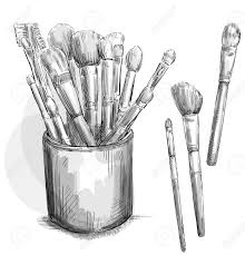 Image result for eyeshadow brushes free clipart