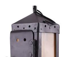 Image of medieval lantern with glass window