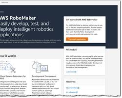 Image of developing a robotics application in the AWS RoboMaker console