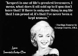 Marilyn Monroe Quote - Kept Woman | Marilyn Monroe Quotes ... via Relatably.com