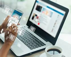 Image of Person searching for discount codes online
