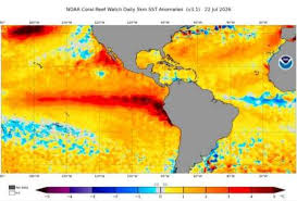 El Niño atinge intensidade jamais vista para julho e reforça risco de evento histórico