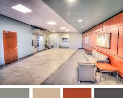 Image of Complementary colors commercial interior