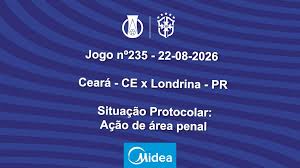 Análise do VAR: Ceará (CE) X Londrina (PR) - 24ª Rodada do Brasileirão Série B 2026 - 22/08/2026