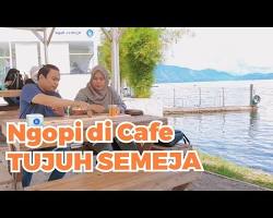 Tujuh Semeja Danau Laut Tawar cafe, buatan AI