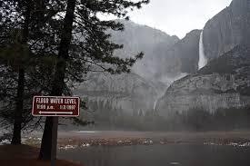 Flash flood warning in Yosemite National Park