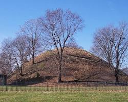 Image of Grave Creek Mound in Moundsville, West Virginia