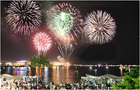 Image result for fireworks on the beach