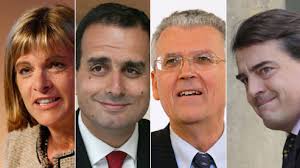 Trois candidats à la succession d&#39;Anne Lauvergeon à la tête du groupe français leader mondial du nucléaire (de gauche à droite): Marwan Lahoud, directeur de ... - 71340e44-06f7-11e0-8097-d6a29e67fd7b