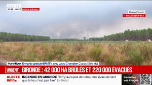 Incendie en Gironde: "Le feu crée son propre climat", explique adjudant-chef Gauthier, pompier en renfort — BFM
