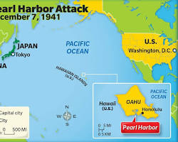 Image of map showing the location of Pearl Harbor