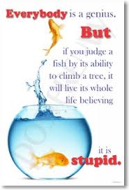 Amazon.com : Everybody&#39;s a Genius but If You Judge a Fish By Its ... via Relatably.com