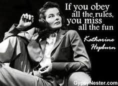 A Katharine Hepburn quote | Words of wisdom by beautiful women ... via Relatably.com