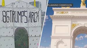 '86 Trump's Arch': Multiday rally begins to protest triumphal arch plans