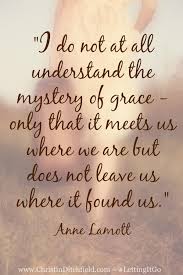 Anne Lamott Grace Quote | Take It To Heart! with Christin Ditchfield via Relatably.com