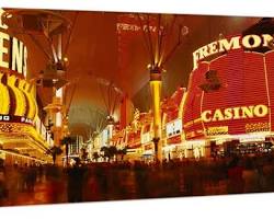 Las Vegas, Nevada at night with all the lights and casinos lit up