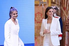 Princess Leonor of Spain channels her mother, Queen Letizia, at a glamorous awards ceremony