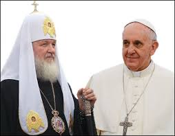 Image result for Patriarch Kirill and Pope Francis images