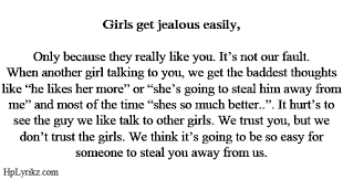 Girls get jealous easily... Follow me ❤ | We Heart It | girl ... via Relatably.com