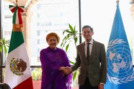 Roberto Velasco se reúne con vicesecretaria de la ONU; analizan fortalecimiento del multilateralismo