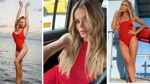 Brooks Nader Drew Inspo From Icons Pamela Anderson And Carmen Electra For Her Role On Baywatch: "I Only Run In Slow Mo"