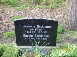 Grab von Gustav Beckmann (13.09.1910-29.06.2002), Friedhof ...