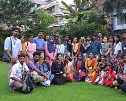 Image of Students performing a play at University of Kerala