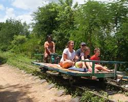 Image of Bamboo train in Battambang, Cambodia