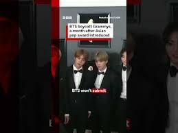 BTS boycott Grammys, a month after Asian pop award introduced. #BTS #Grammys #bbcnews