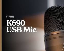 Image of Fifine K690 USB microphone for podcasting
