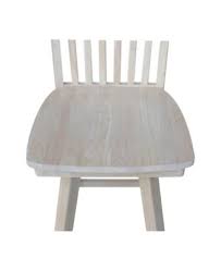 International Concepts Mission Counter Height Stool with Swivel and Auto Return - Macy's