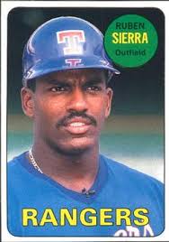 1990 Baseball Card Magazine &#39;69 Topps Replicas #40 Ruben Sierra Front - 33351-40Fr