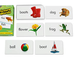 Image of flashcards with pictures and words