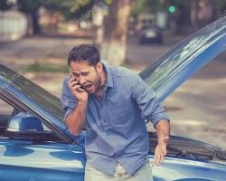 Image of frustrated person looking for their car