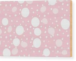 Image of Pink and white geometric patterns white and pink nursery wallpaper