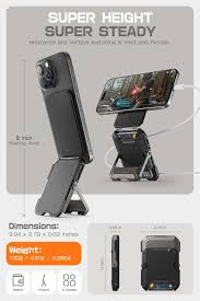 SUPCASE Magnetic Wallet with Stand Compatible with MagSafe, [Hold 5 Cards] [Adjustable Stand] [RFID Blocking] Tripod Phone Stand Magnetic Credit Card Holder for iPhone 16/15/14/13/12 Series, Black, Mobile Phones & Gadgets, Mobile