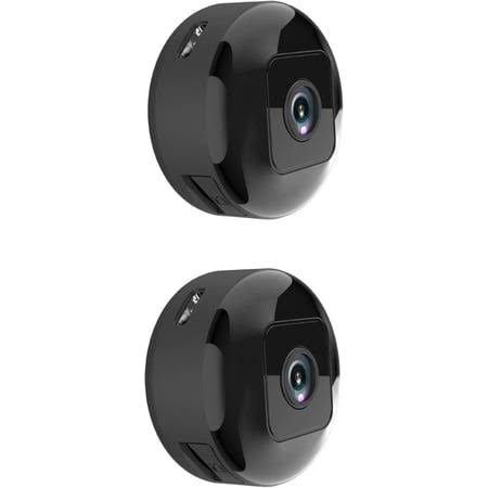 Hidden Camera HD Night Vision No WiFi or Electricity Required, Tiny and Installs in 1 Second, Remote Real-Time Viewing (2pcs), Black
