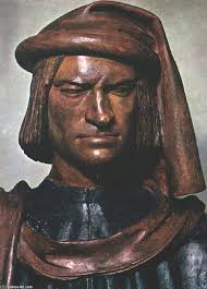 Lorenzo de Medici (2), terrakotta von Andrea Del Verrocchio (1435-1488. "