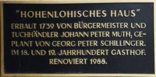 Dorothea Maria geb. Heinle und Johann Peter Muth in Öhringen - muth2