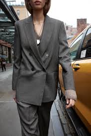 DOUBLE-BREASTED BLAZER WITH SHOULDER PADS - Sand / Black | ZARA United Kingdom - Product from Zara