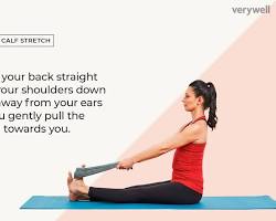 Calf stretches exercise
